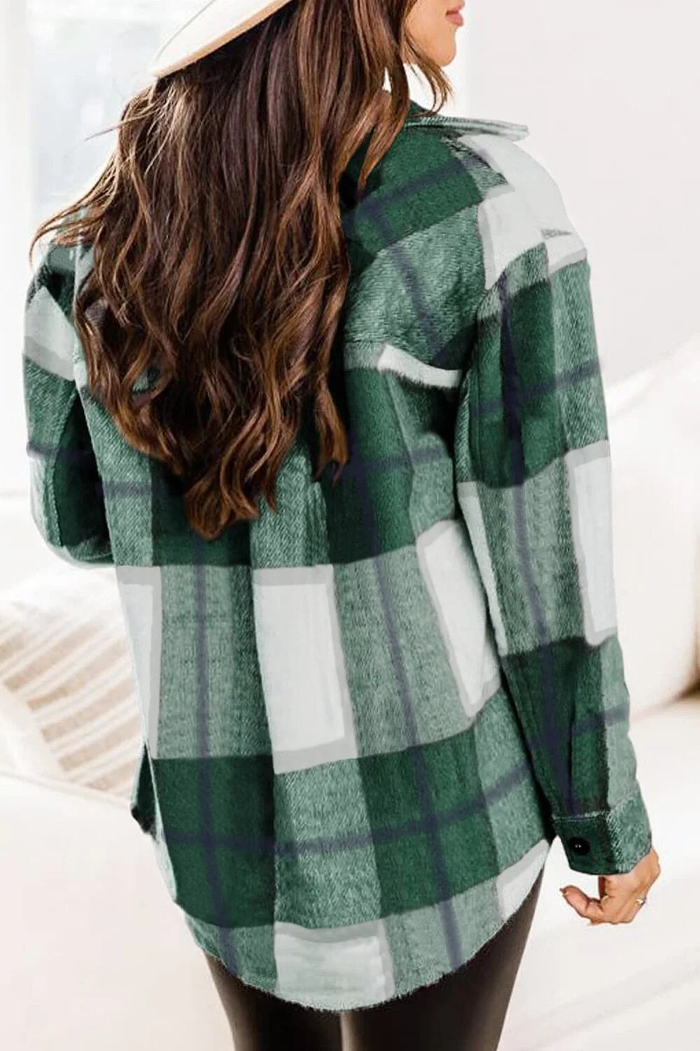 Flannel Shirts for Women Plaid Jackets Long Sleeve Shackets Womens Button down Coats Blouses